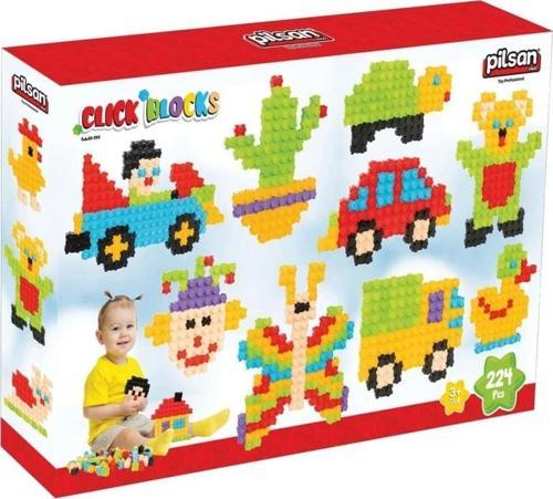 Çıt Çıt Bloklar 224 Parça Çocuk Gelişim ve Eğitici Oyuncak