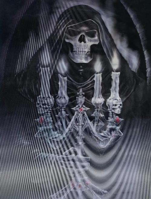 Çocuk 5D Elmas Boyama 3 Farklı Resim Değişenli Halloween İskelet Tablosu 30x40 cm