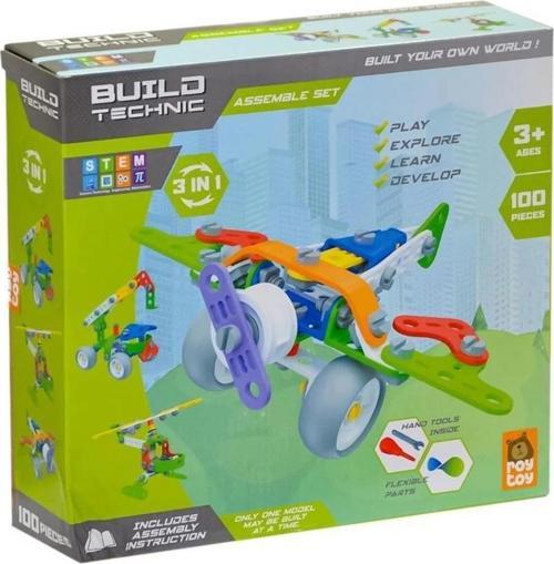 Çocuk 4100301-1 Yapboz Araçlar 3IN1 Sök Tak -Asya
