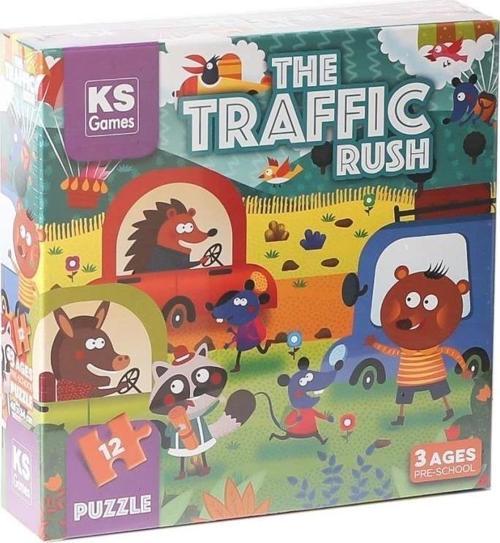 Çocuk PRS 32702 The Traffic Rush Pre School Puzzle 12 Parça