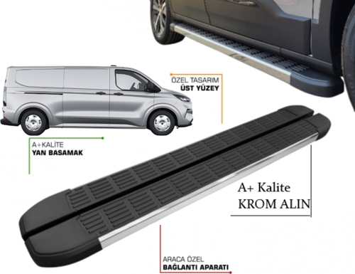 TRANSİT CUSTOM VAN UZUN ŞASE YAN BANSAMAK 2025 2026 2027