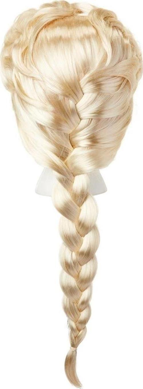 Karlar Ülkesi Elsa Frozen Peruğu Platin Altın Dore Renk Çocuk Kostüm