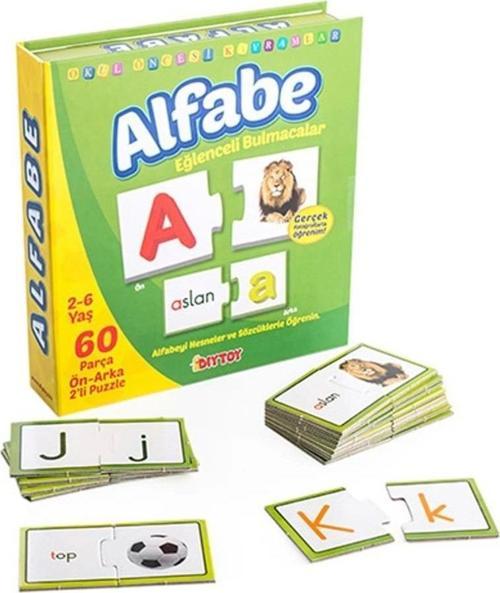 Çocuk 1406 DıyToy, Eğlenceli Bulmacalar - Alfabe / 2-6 yaş