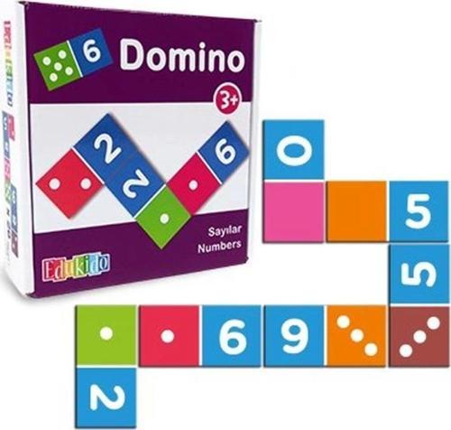 Ahşap Sayılar Domino - Eğitici Ahşap Sayılarla Çocuklar İçin Domino Oyunu