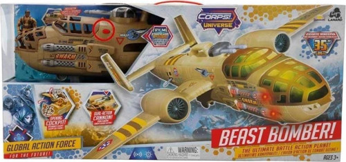 Çocuk 33938 The Corps Universe Beast Bomber Sesli ve Işıklı Askeri Uçak