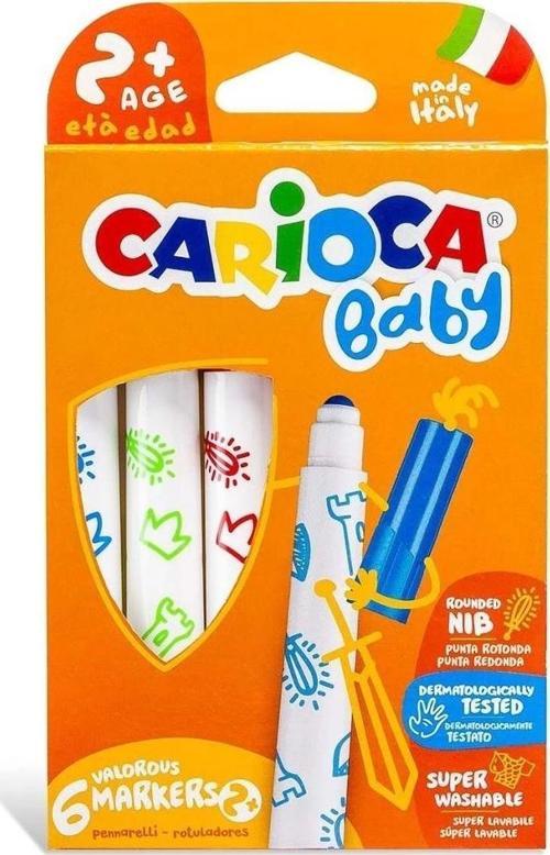 Çocuk Carioca Jumbo Keçeli Boya Kalemi 6'lı