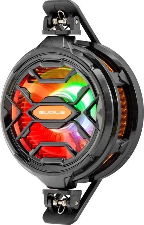Telefon Buz Soğutucu Fan Mıknatıs Ve Klips Rgb Siyah HDX4382