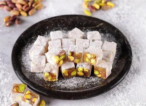 Extra Bol Antep Fıstıklı Çifte Kavrulmuş Pudra Şekeri Kaplı Lokum - 1 KG