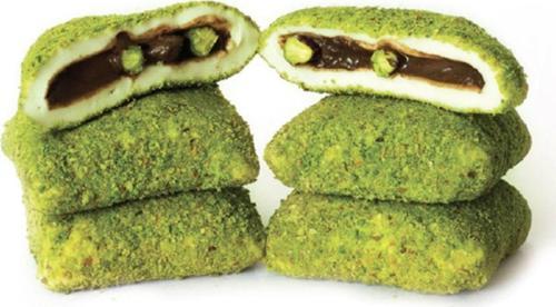 Çikolata ve Tane Antep Fıstık Dolgulu Sütlü Bohça Lokumu - 1 KG