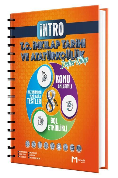 2024 Baskı Mozaik Lgs 8. Sınıf İnkılap Tarihi İntro Defter