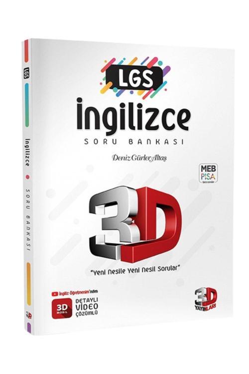 Lgs 3D Ingilizce Soru Bankası Tamamı Video Çözümlü Ayraç Hediyeli