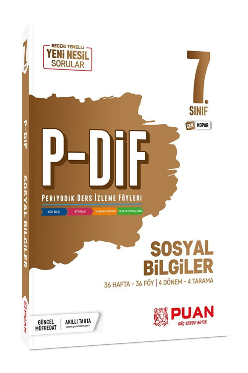 Paun Yayınları 7. Sınıf Sosyal Bilgiler Pdif Konu Anlatım Föyleri