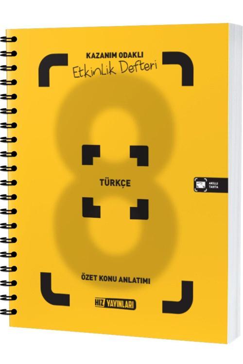 Yayınları 8 Sınıf Türkçe Etkinlik Defteri Lgs