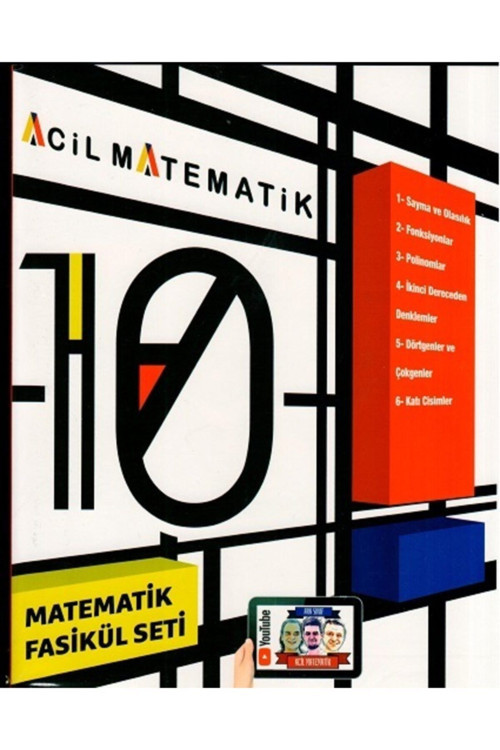 9.10.11 Acil 2024 Acil Yayınları 10. Sınıf Acil Matematik 6 Lı Fasikül Set