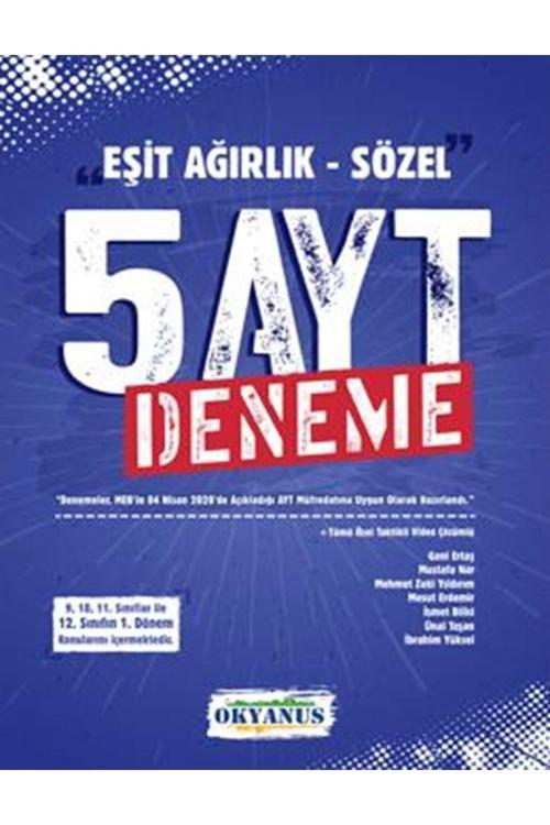Okyanus Yayınları 5 Li Ayt Eşit Ağırlık Sözel Denemesi