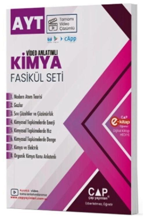 Çap Yayınları Ayt Kimya Video Anlatımlı Fasikül Seti 2025 Güncellenmiş Müfredat