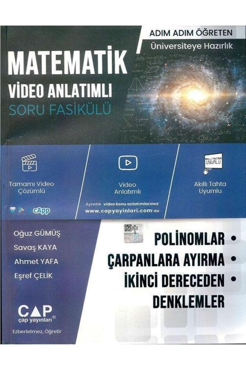 Çap Yayınları Yks Tyt Ayt Matematik Polinomlar, Çarpanlara Ayırma Ve İkinci Dereceden Denklemler Vi