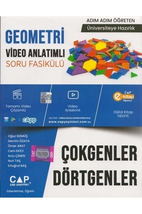 Çap Yayınları Yks Tyt Ayt Geometri Çokgenler Ve Dörtgenler Konu Anlatımlı Soru Bankası Video Çözüml