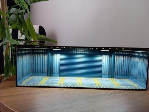 1.64 ölçek hotwheels diorama garaj