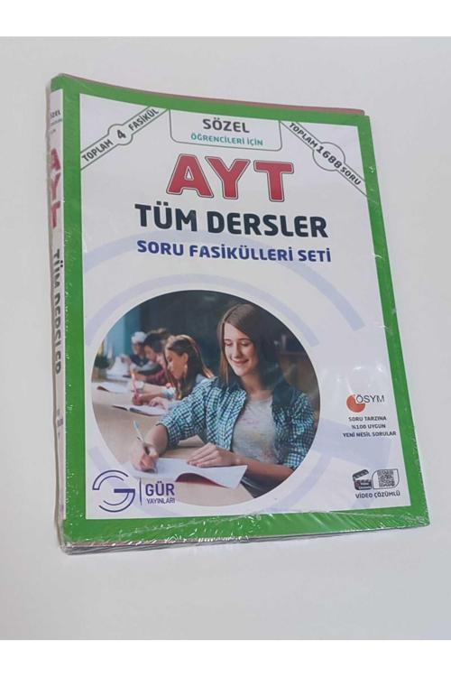 Gür Yayınları Ayt Sözel Tüm Dersler Soru Fasikülleri Seti.