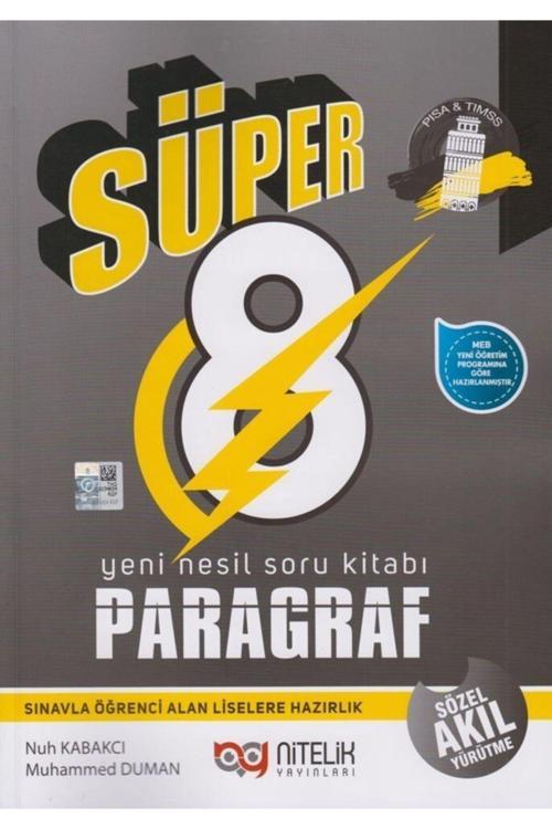Süper Serisi Lgs 8. Sınıf Paragraf Yeni Nesil Soru Kitabı
