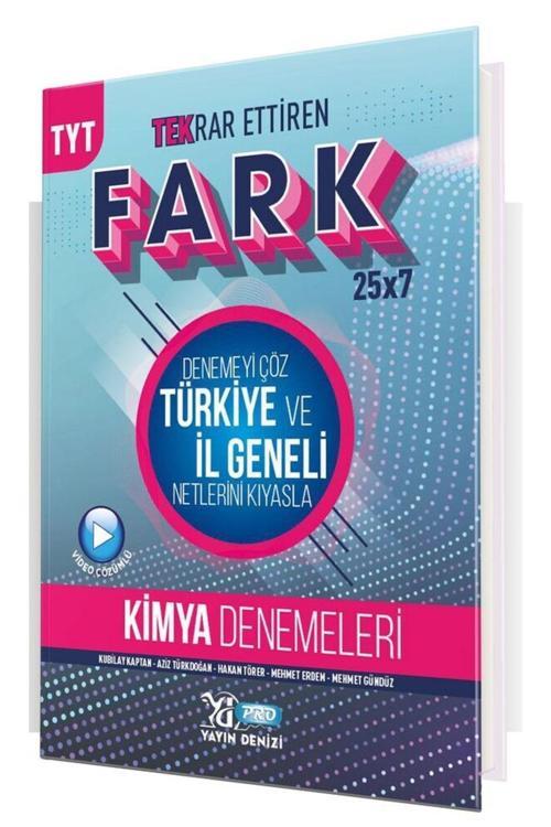 Yayınları Tyt Pro Fark Deneme Kimya 2022 (Türkiye Geneli Tyt Deneme Sınavı )