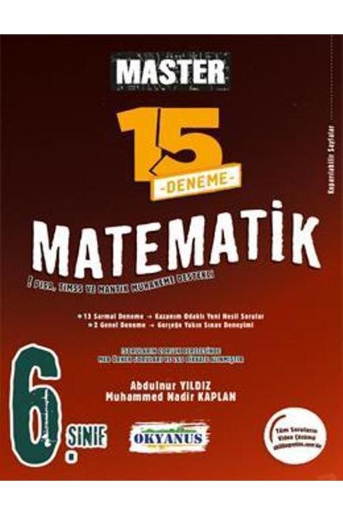 6. Sınıf Master Matematik 15 Deneme
