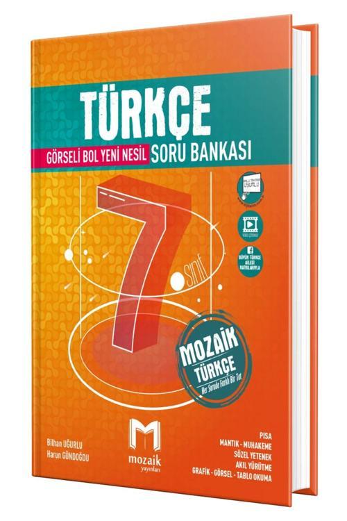 2024 Baskı Mozaik 7. Sınıf Türkçe Soru Bankası