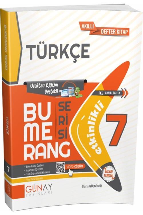 Günay Yayınları 7. Sınıf Türkçe Etkinlikli Bumerang Serisi