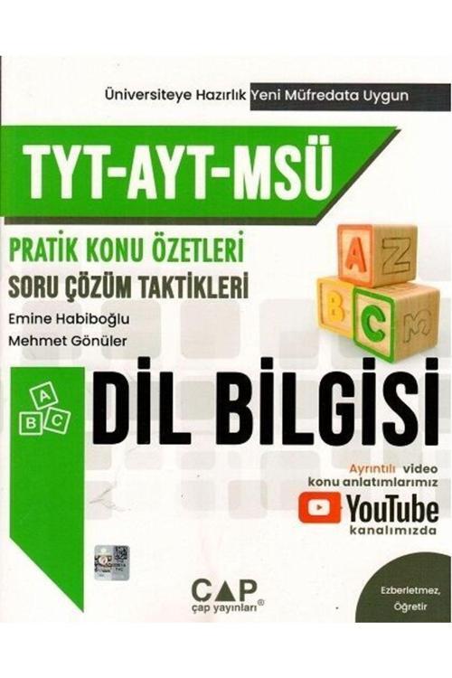 Çap Yayınları Yks Tyt Ayt Msü Dil Bilgisi Pratik Konu Özetli Soru Çözüm Taktikleri Çap Yayınları
