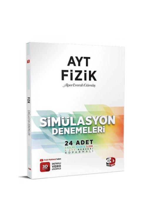2024 Ayt Fizik Simülasyon Denemeleri Detaylı Video Çözümlü 3D Ayraç Hediyeli Süper Fiyat