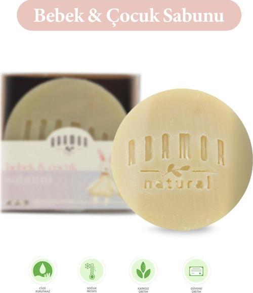 Natural Bebek Ve Çocuk Sabunu Hassas Ciltlere Özel Nemlendirici Konak Sorununa Karşı 100 Gr