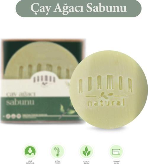 Natural Aktif Akne Ve Sivilceler Için Etkili Çay Ağacı Sabunu Leke Eşitleyici Hızlı Doğal Sabun 100 Gr