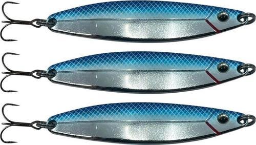 3 adet Hansen Pilgrim 7.8Cm 22G Kaşık Silver/Blue