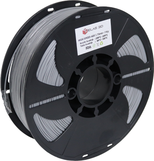 Elas Hyper ABS Filament Gri 1.75 MM 1Kg