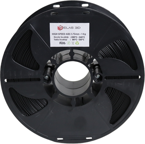 Hyper ABS Filament Siyah 1.75 MM 1Kg