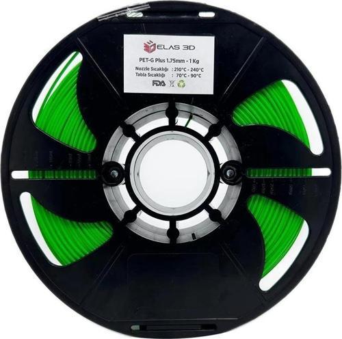 Elas PETG Plus Filament Yeşil 1.75mm 1Kg