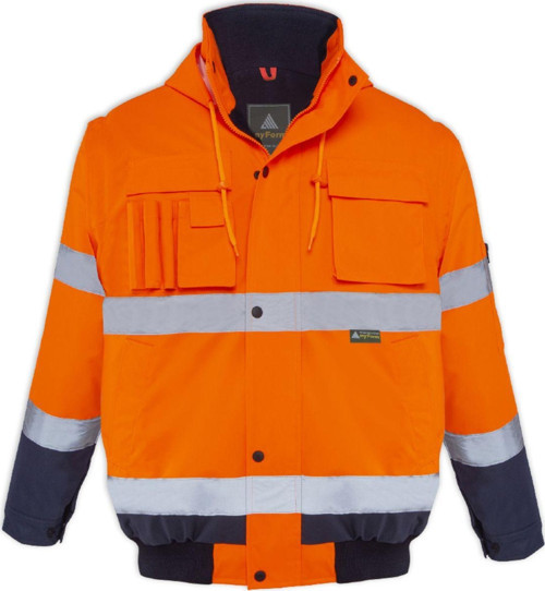 Olympus Multı Hı-Vıs Two-Tone 2 In 1 Bomber Jacket