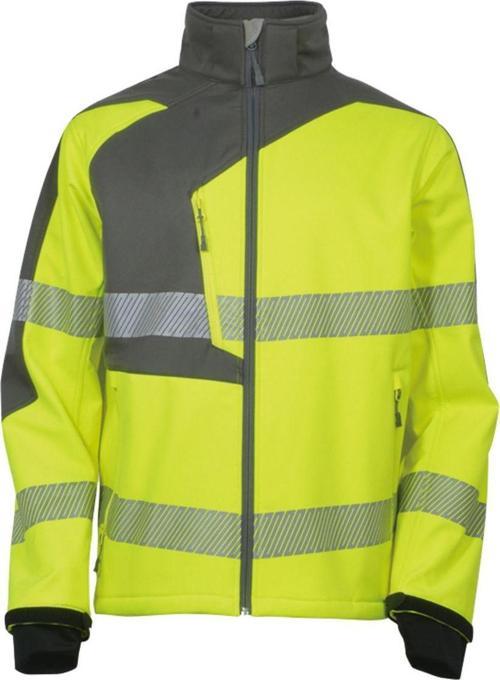Vwjk267 Yüksek Görünürlüklü Softshell Ceket Neon Sarı
