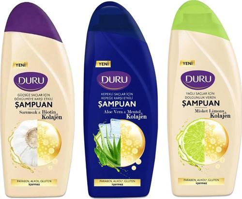 Şampuan 500 ml 3 lü Karma Paket