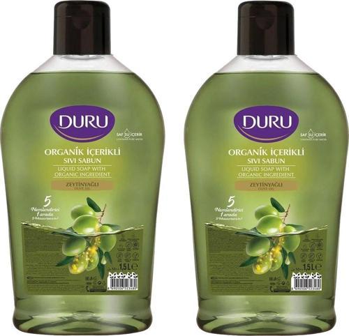 Sıvı Sabun Organik İçerikli Zeytinyağlı 1500 ml x 2 adet