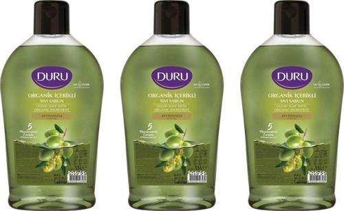 Sıvı Sabun Organik İçerikli Zeytinyağlı 1500 ml x 3 adet