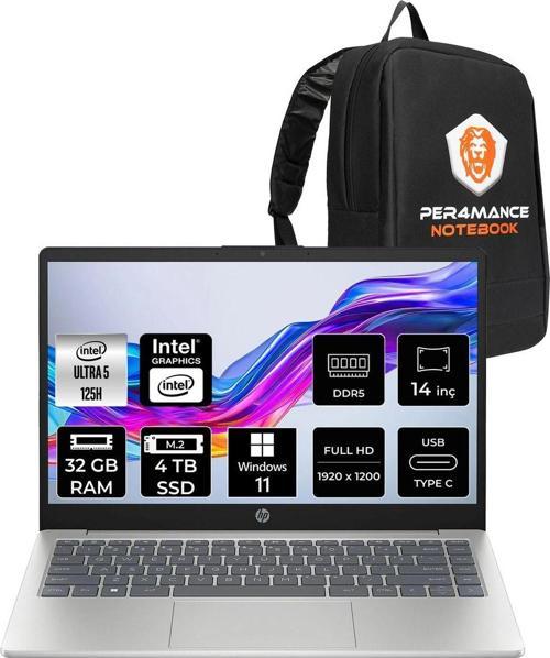 14 Intel Core Ultra 5 125H 32Gb Ddr5 4Tb Ssd 14" Fhd W11P Dizüstü Bilgisayar & Çanta
