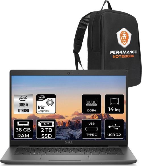 Latitude 3440 İ5-1235U 36Gb Ram 2Tb Ssd 14'' Fhd Fdos Dizüstü Bilgisayar & Çanta