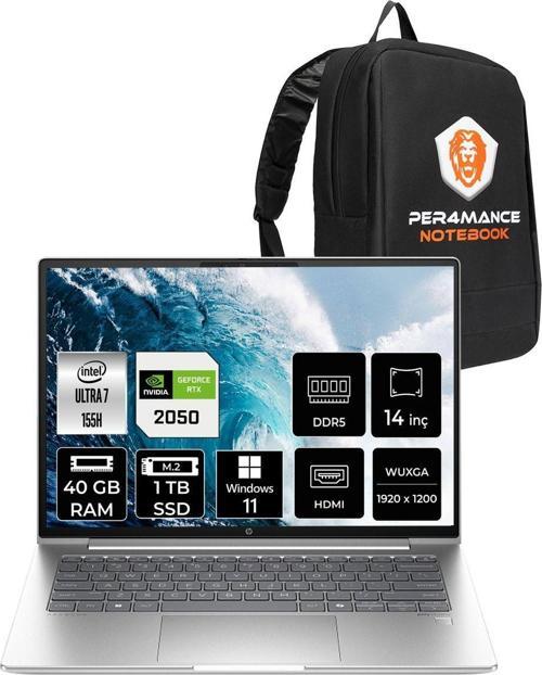 Probook 440 G11 Ultra7 155H 40Gb 1Tb Ssd Rtx2050/4Gb 14'' Wuxga W11P Dizüstü Bilgisayar & Çanta