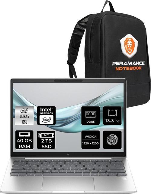 Elitebook 630 G11 Ultra 5 125U 40Gb Ddr5 2Tb Ssd 13.3" Wuxga Fdos Dizüstü Bilgisayar & Çanta