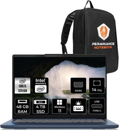 Ideapad Slim 5 İ5-13420H 48Gb Ddr5 4Tb Ssd Uhd Graphics 14'' Wuxga Oled W11H Dizüstü Laptop