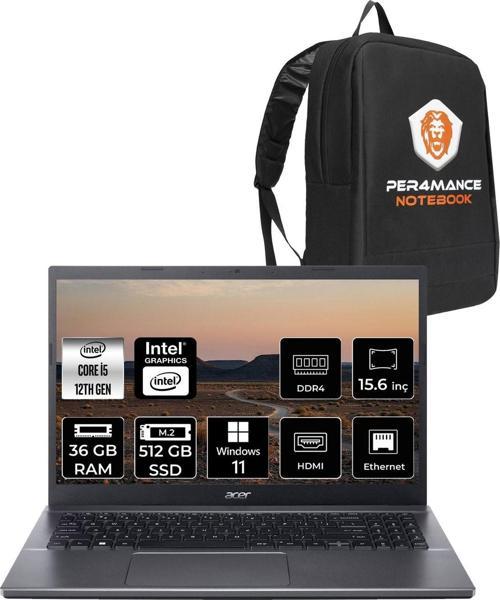 Extensa 15 Ex215-55 İ5-1235U 36Gb Ram 512Gb Ssd 15.6'' Fhd W11H Dizüstü Bilgisayar & Per4 Çanta