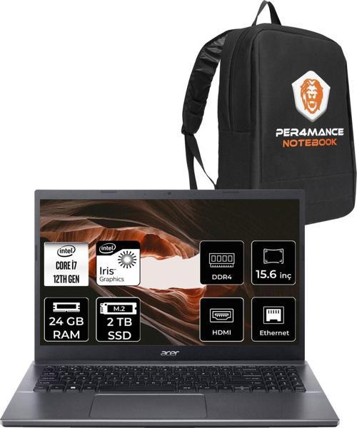 Extensa 15 Ex215-55 İ7-1255U 24Gb Ram 2Tb Ssd 15.6'' Fhd Fdos Dizüstü Bilgisayar & Per4 Çanta