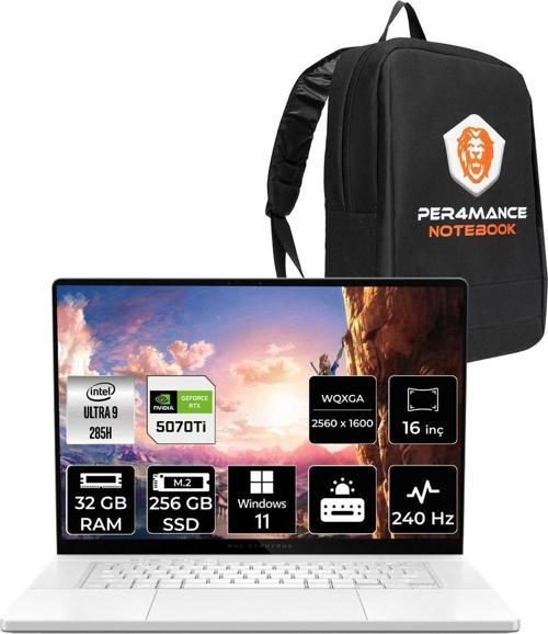 Rog Zephyrus G16 Ultra 9 285H32Gb 256Gb Ssd Rtx5070Ti/12Gb 240Hz 16'' 2.5K W11P Gaming & Per4